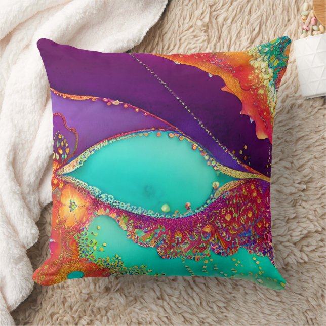 Coussin Art de plage assez abstrait (Couverture)