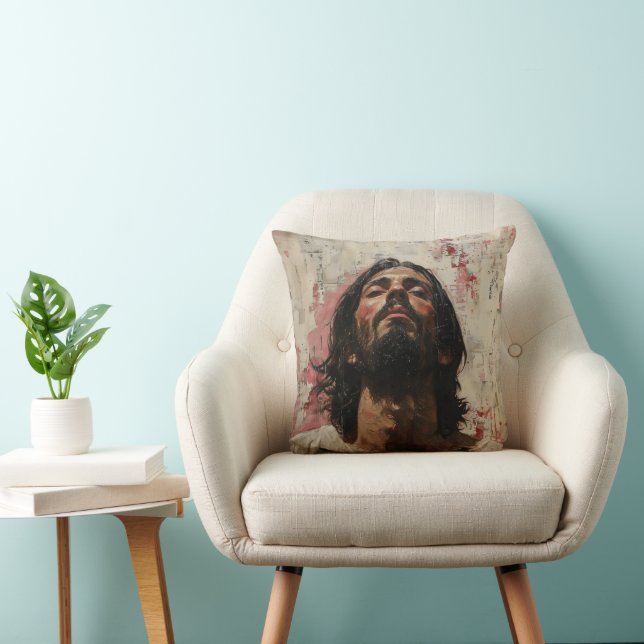 Coussin Art de rue moderne Jésus (Chaise)