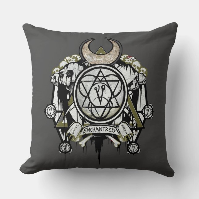 Coussin Art de tatouage de symboles d'enchanteresse du (Recto)