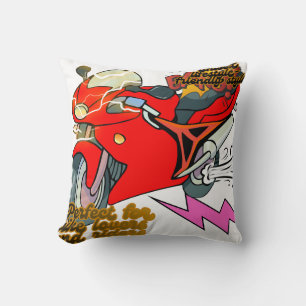 Coussin Art de vélo de course Vitesse