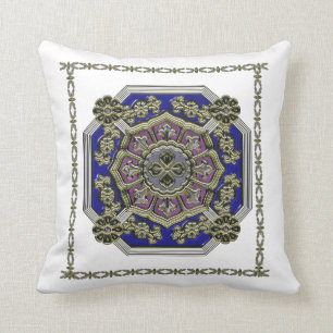 Coussin Art déco asiatique traditionnel bijoux