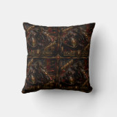 coussin art déco de patrouille nocturne de Munkus (Verso)