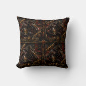 coussin art déco de patrouille nocturne de Munkus (Recto)