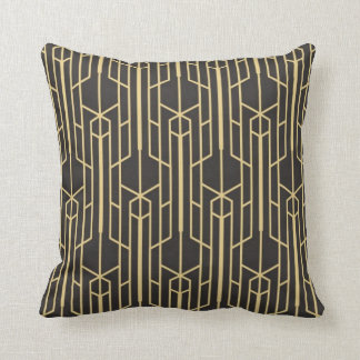 Coussin - Art déco d'or noir