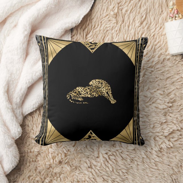 Coussin Art Déco I (noir/or) (Couverture)