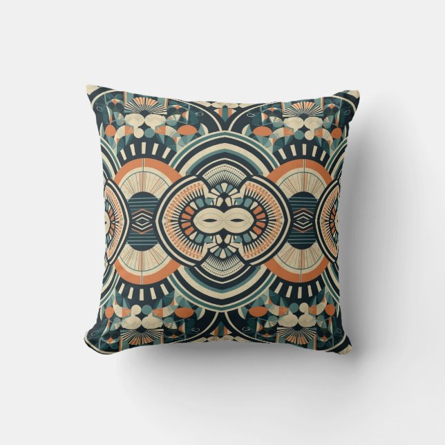 Coussin Art Déco scandinave (Recto)