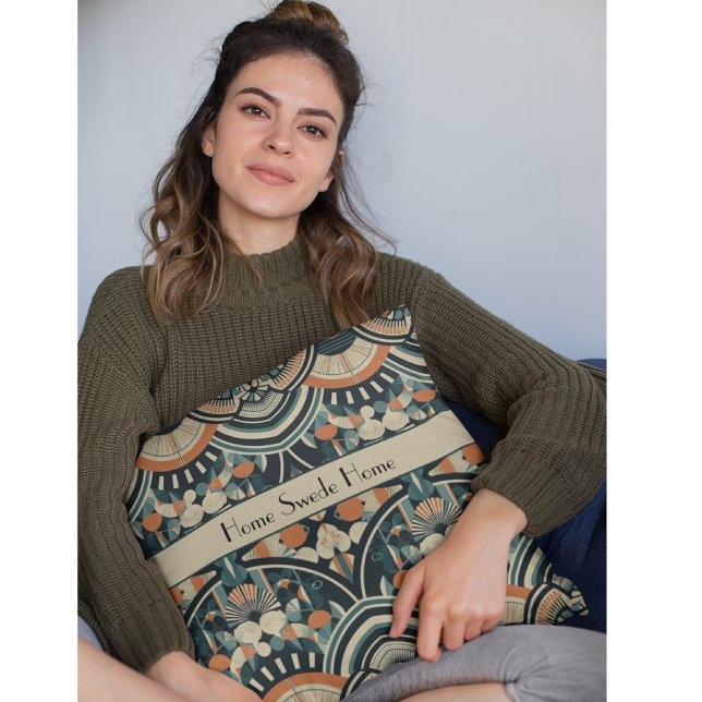 Coussin Art déco scandinave personnalisable (Créateur téléchargé)