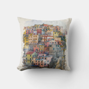 Coussin Art des Cinque Terre