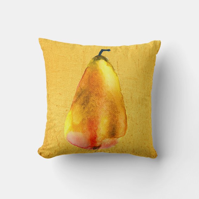 Coussin Art des fruits à poires d'or (Recto)