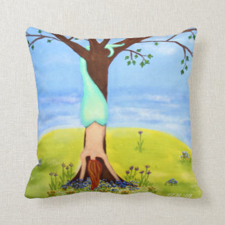 Coussin Art d'imaginaire de sirène "hors d'eau"