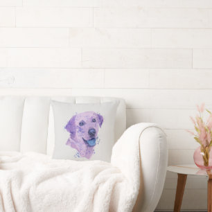 Coussin Art du Labrador Abstrait