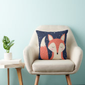 Coussin Art du renard rouge renard dormant ciel nocturne e (Chaise)