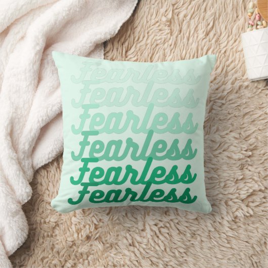Coussin Art Fearless Vert (Couverture)