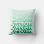 Coussin Art Fearless Vert (Verso)