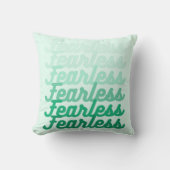 Coussin Art Fearless Vert (Recto)