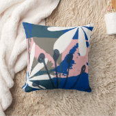 Coussin Art floral tropical abstrait (Couverture)