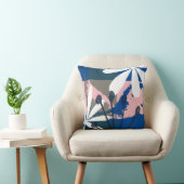 Coussin Art floral tropical abstrait (Chaise)