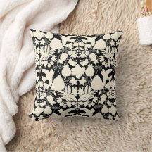 Art folklorique Otomi noir et crème à motif symétr