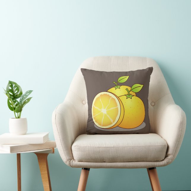 Coussin Art fruitier des Oranges (Chaise)