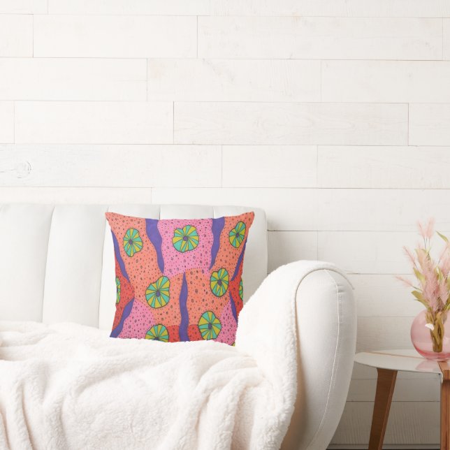 Coussin Art futuriste coloré (Canapé)