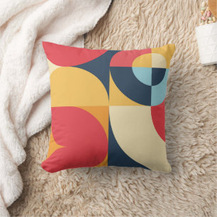 Coussin Art géométrique Abstrait coloré motif de cercles