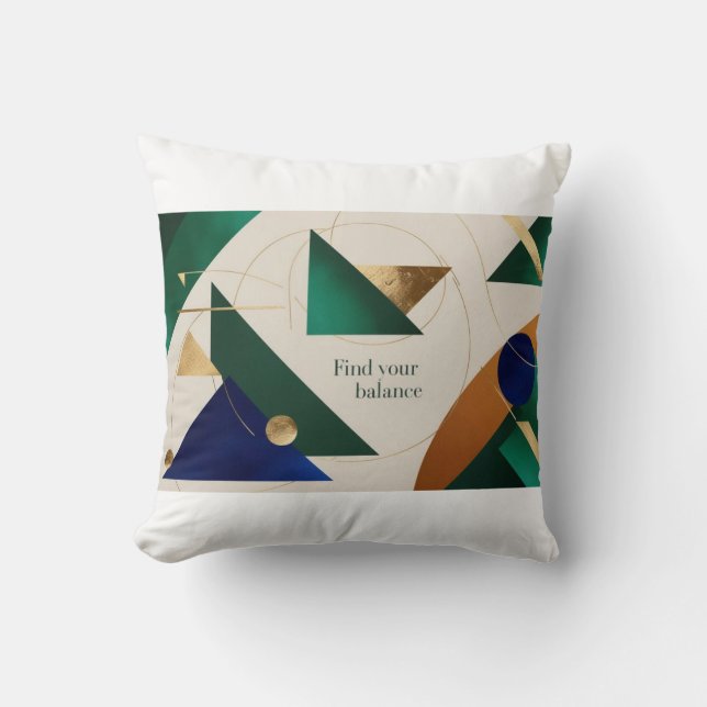 Coussin Art géométrique Abstrait minimaliste moderne (Recto)