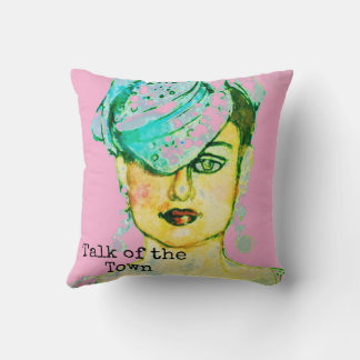 Coussin Art Glamour Paris Mannequin de Haute Couture