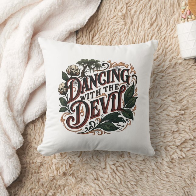 Coussin Art gothique Dansant avec le diable (Couverture)