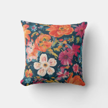 Art Graphique Floral vibrant