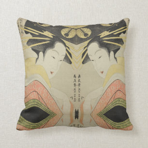 Coussin Art japonais par Chokosai Eisho