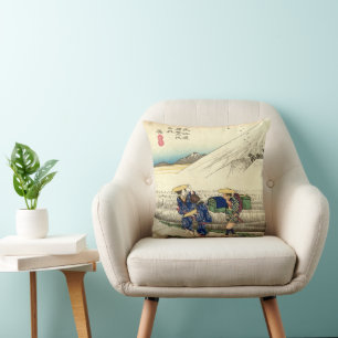 Coussin Art japonais vintage Ukiyo-e Monde flottant