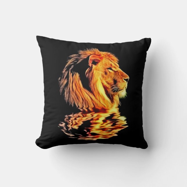 Coussin Art Lion Retro (Recto)