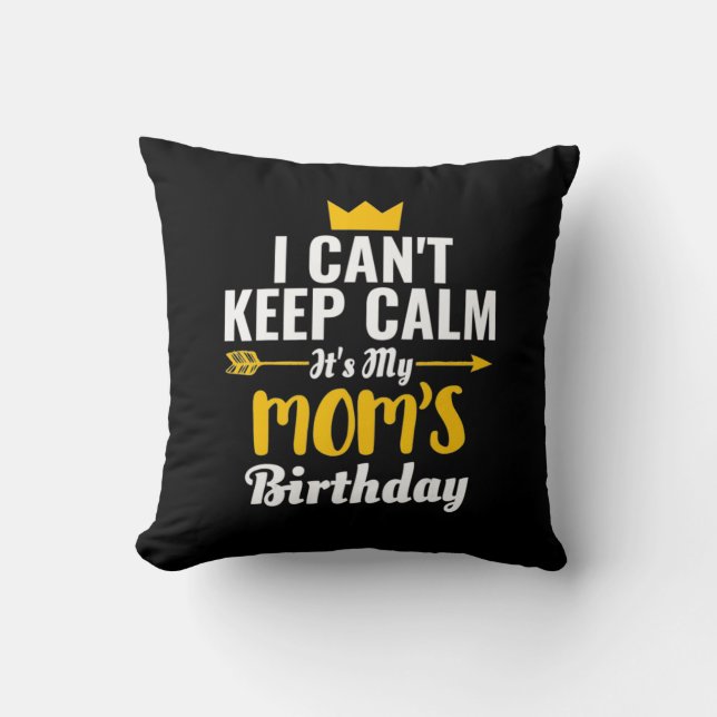 Coussin Art Mère | C'est mon anniversaire (Recto)