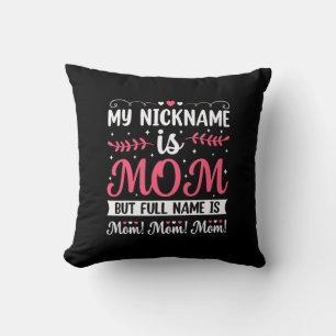 Coussin Art Mère   Mon pseudo est Maman Anniversaire
