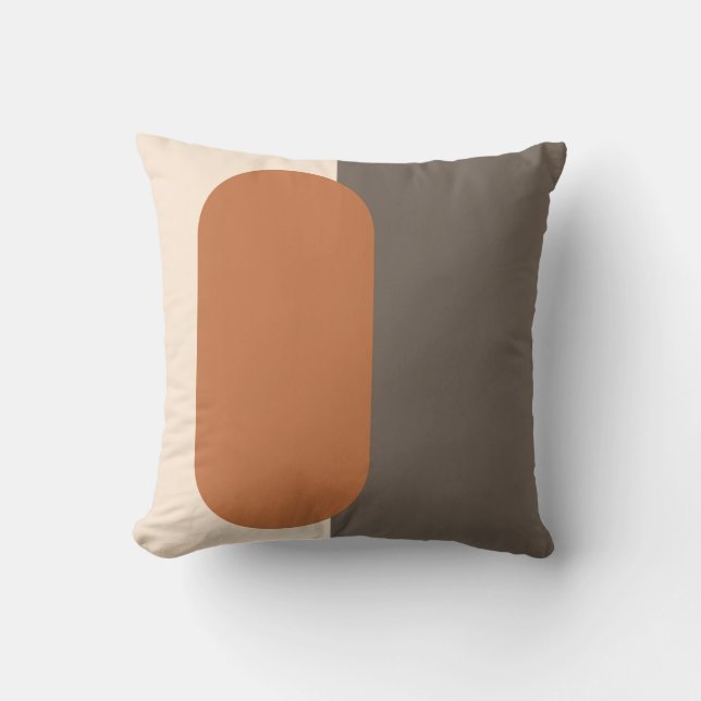 Coussin Art minimal de forme de pilule moderne du milieu d (Recto)