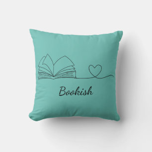 Coussin Art minimaliste Lover Line du livre