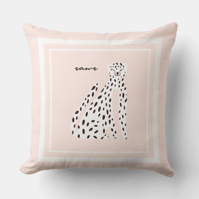 Coussin Art moderne chic Leopard Pop (Recto)