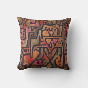 Coussin Art Moderne Expressionniste Abstrait de Forêt de K
