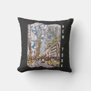 Coussin Art Mosaïque esthétique de New York