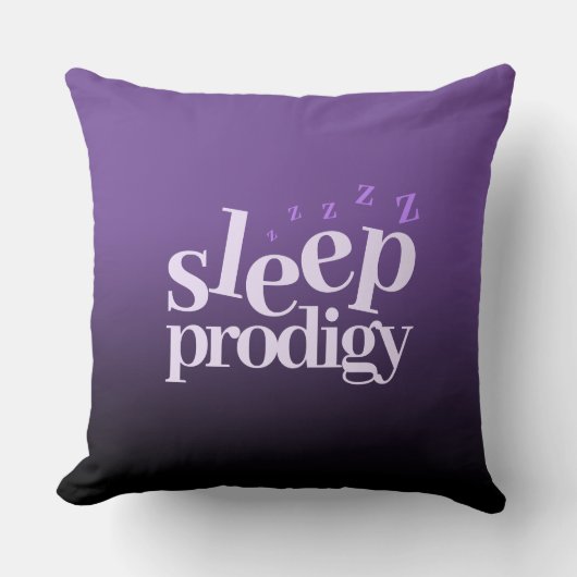Coussin Art Mot Prodigy De Sommeil (Recto)