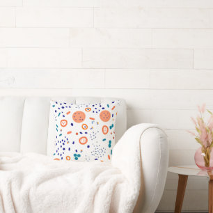 Coussin Art Motif de style orange