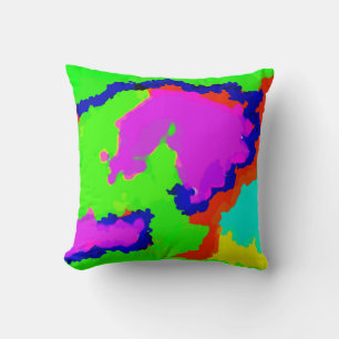 Coussin Art Multicolore Abstrait Éclaboussure 2020 Cool
