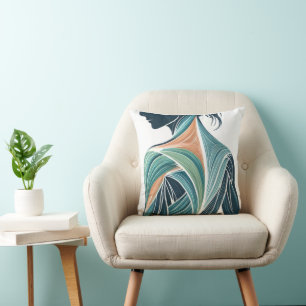 Coussin Art Muscle féminin moderne