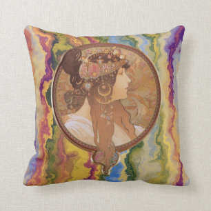 Coussin Art Nouveau - Alphonse Mucha Byzantine 