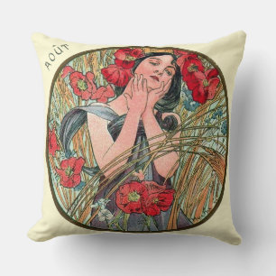 Coussin Art Nouveau Août Cushion