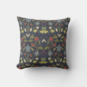 Coussin Art Nouveau Aquilegia : Flore foncée