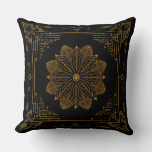 Coussin Art nouveau "ébène"