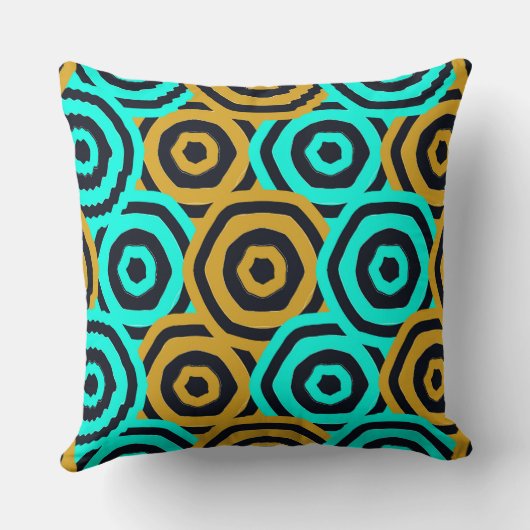 Coussin Art Nouveau Geometric Pattern (Verso)