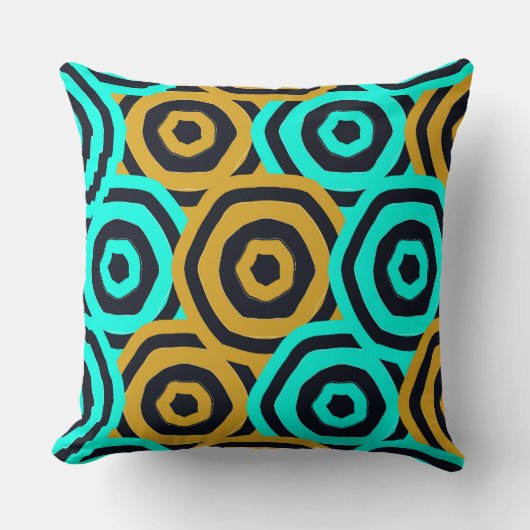 Coussin Art Nouveau Geometric Pattern (Recto)