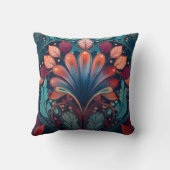 Coussin Art nouveau style Throw Pillow (Verso)